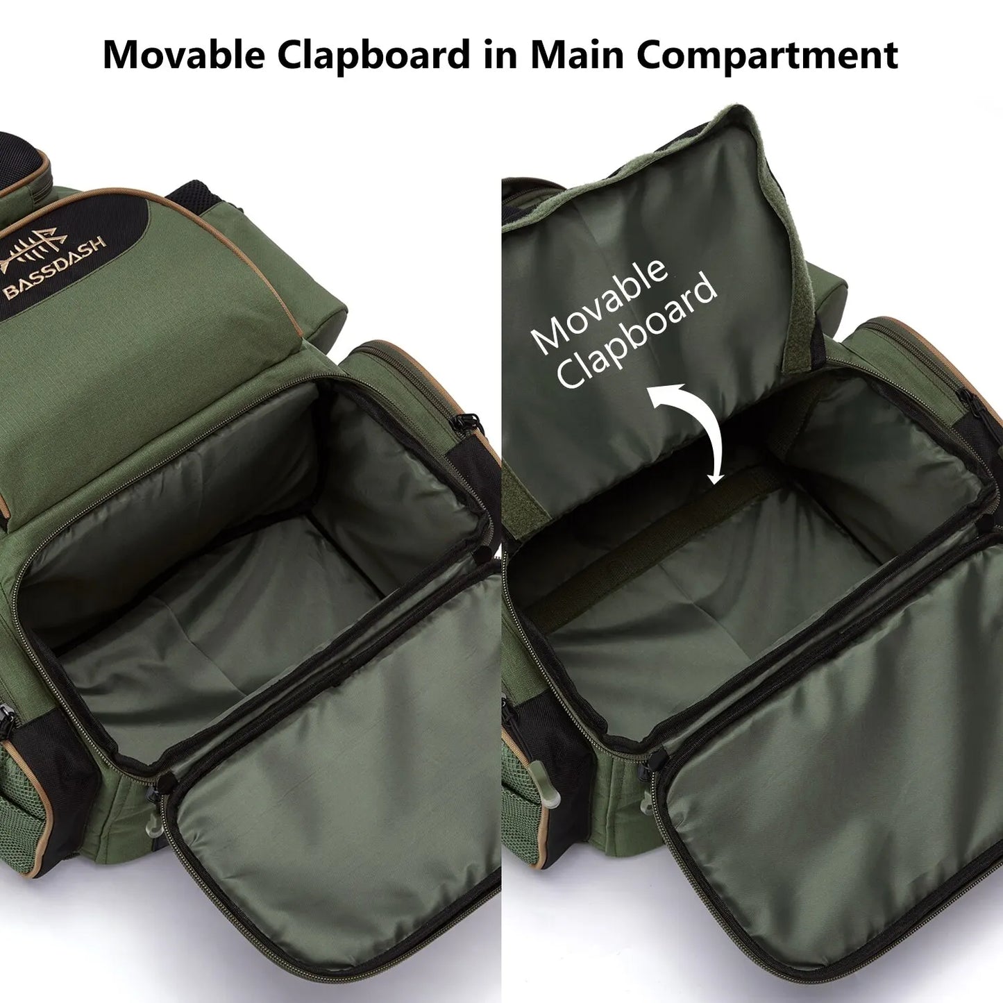 Fishing Tackle Backpack, Lightweight Tactical Tackle Box