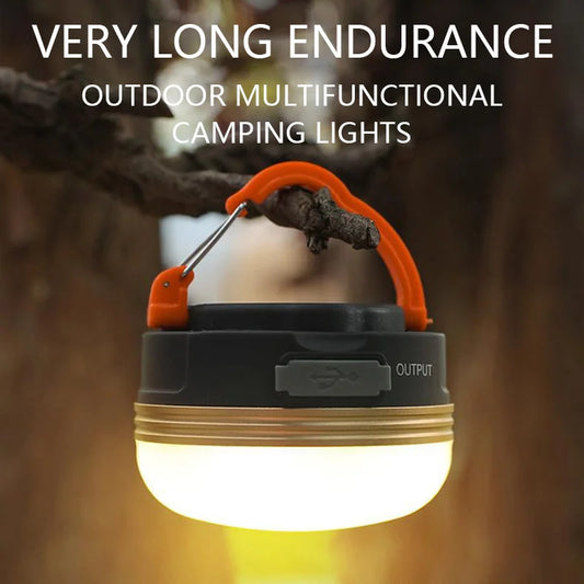 Outdoor Light Camping Lantern for Tents. 1200mah USB Rechargeable Portable Camping Light