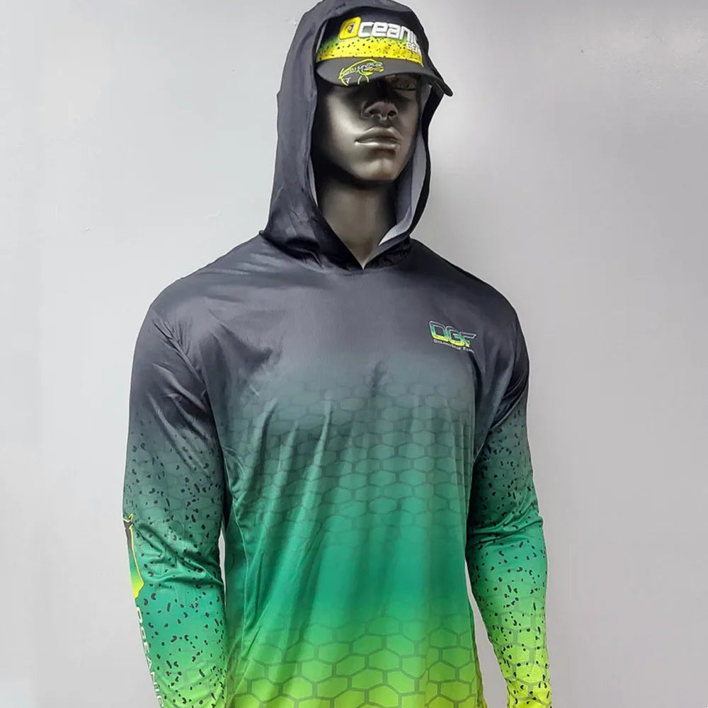 Fishing Hoodie - Long Sleeve  UPF 50+ UV Resistant, Breathable