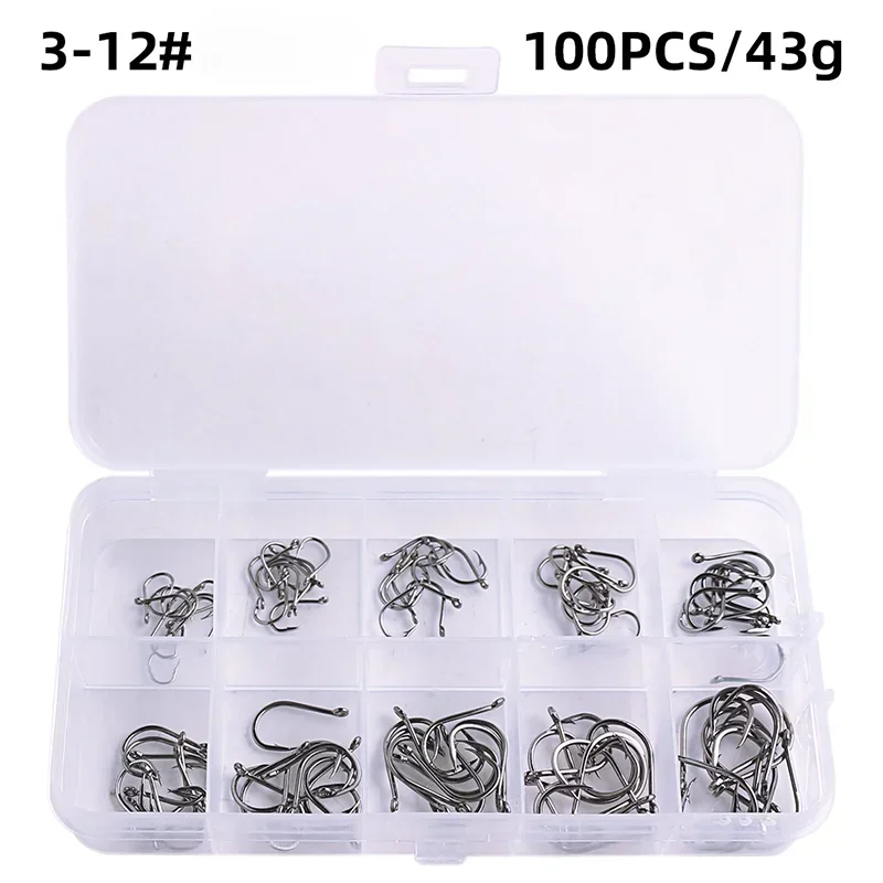 Fishing Hooks -  Carbon Steel - Strong Sharp