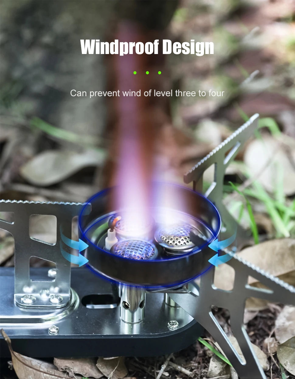 Camping Gas Stove 3800W Folding Cassette