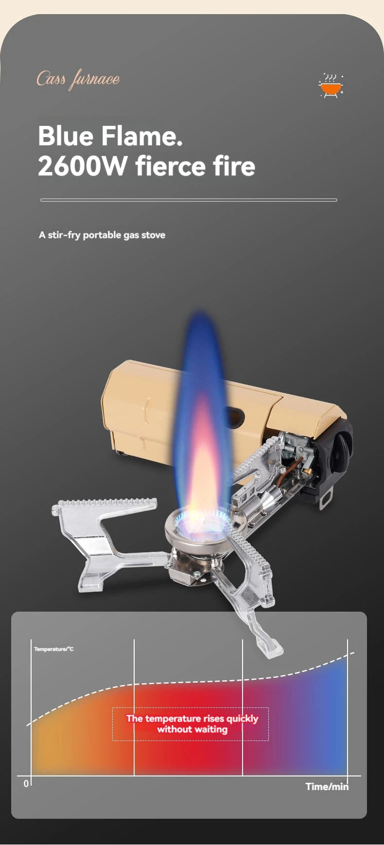 2670W Portable Folding Camping Gas Stove - super portable!!