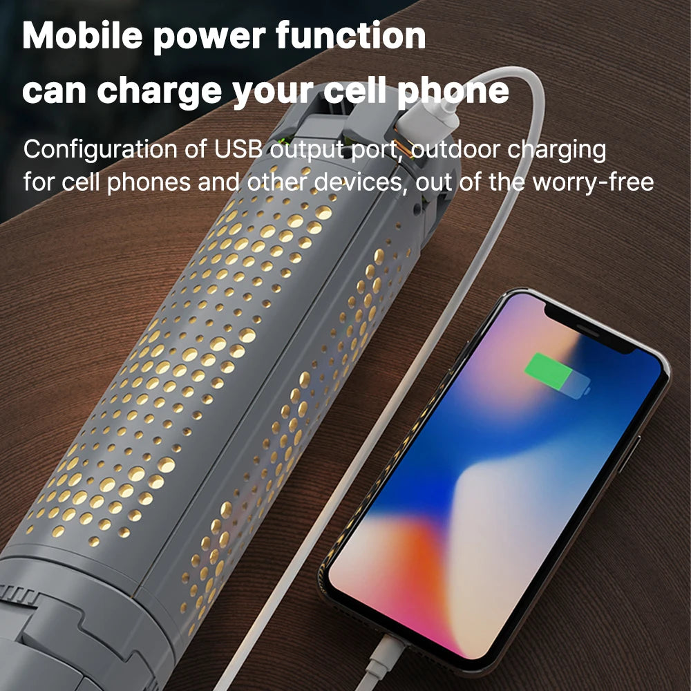 Rechargeable Outdoor Portable Hiking Camping Fishing Flashlight - Telescopic