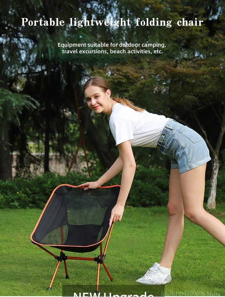 Outdoor moon chair, super portable folding camping