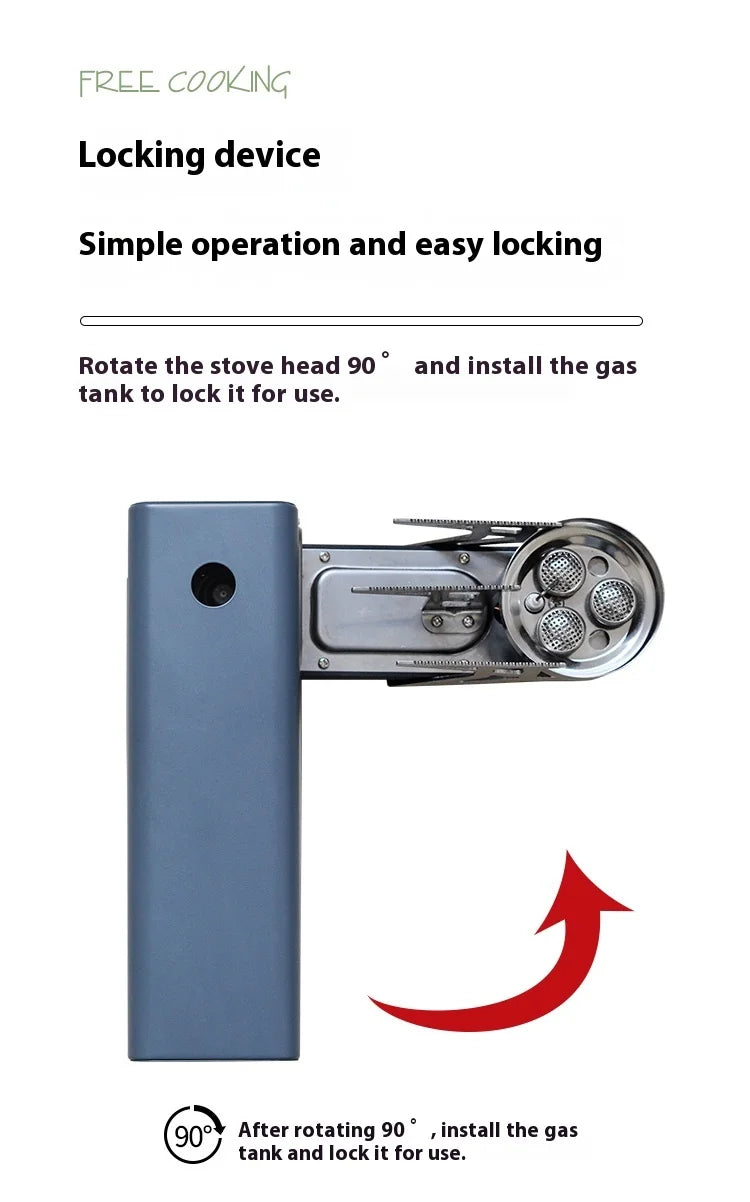 Cassette Stove 2670W, Portable Folding Gas Outdoor Picnic Cooker