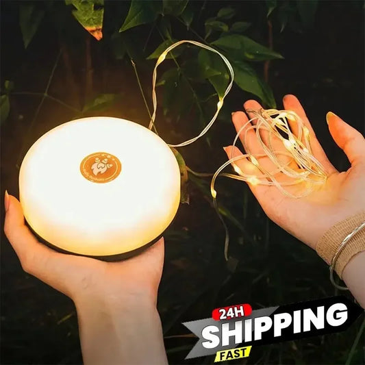 4 in 1 Camping String lights....... USB, Rechargeable Outdoor LED Flashlight