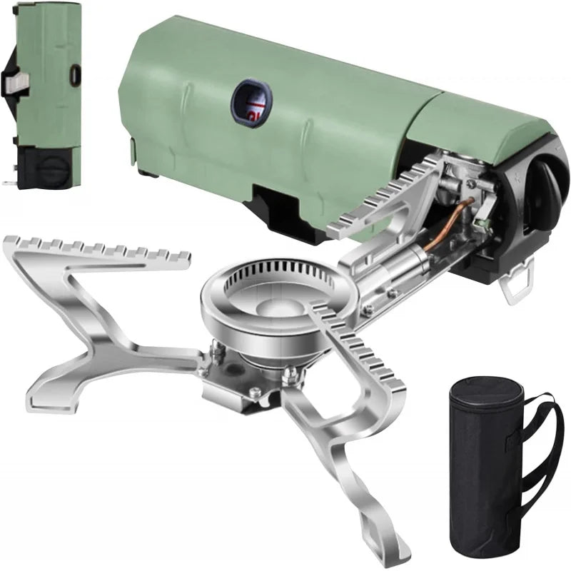 Mini Camping Gas Stove Foldable,  Portable Stove With Storage Bag For Backpacking