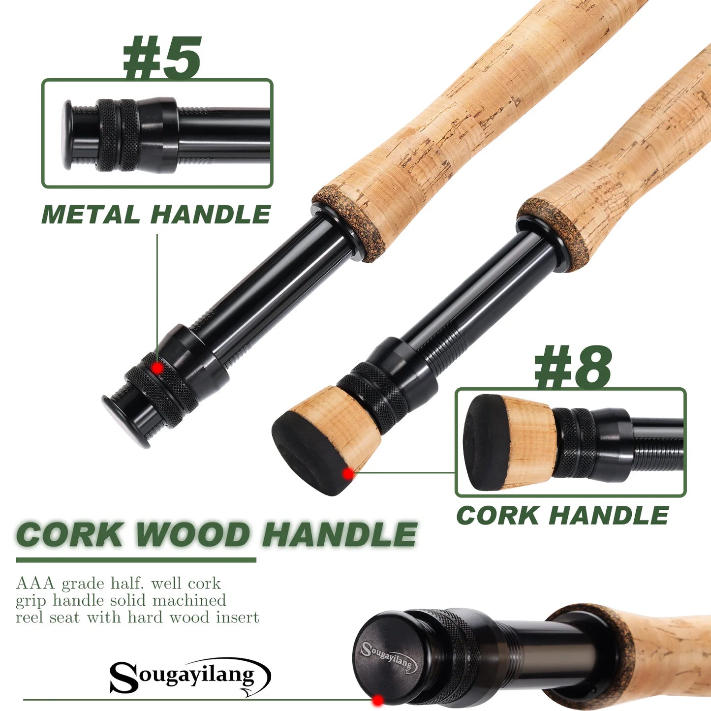 Fly Fishing Carbon Fly Fishing Rods LW Freshwater Fly Rods for Salmon Fishing Tackle