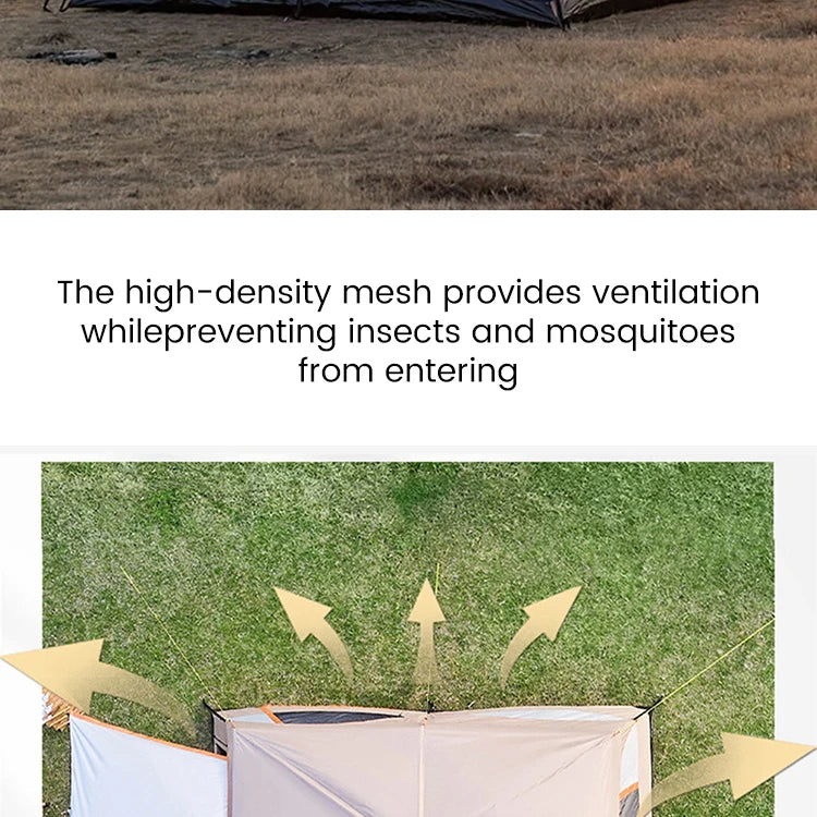 Sonuto Tent, outdoor camping two-bedroom portable thickened field awning