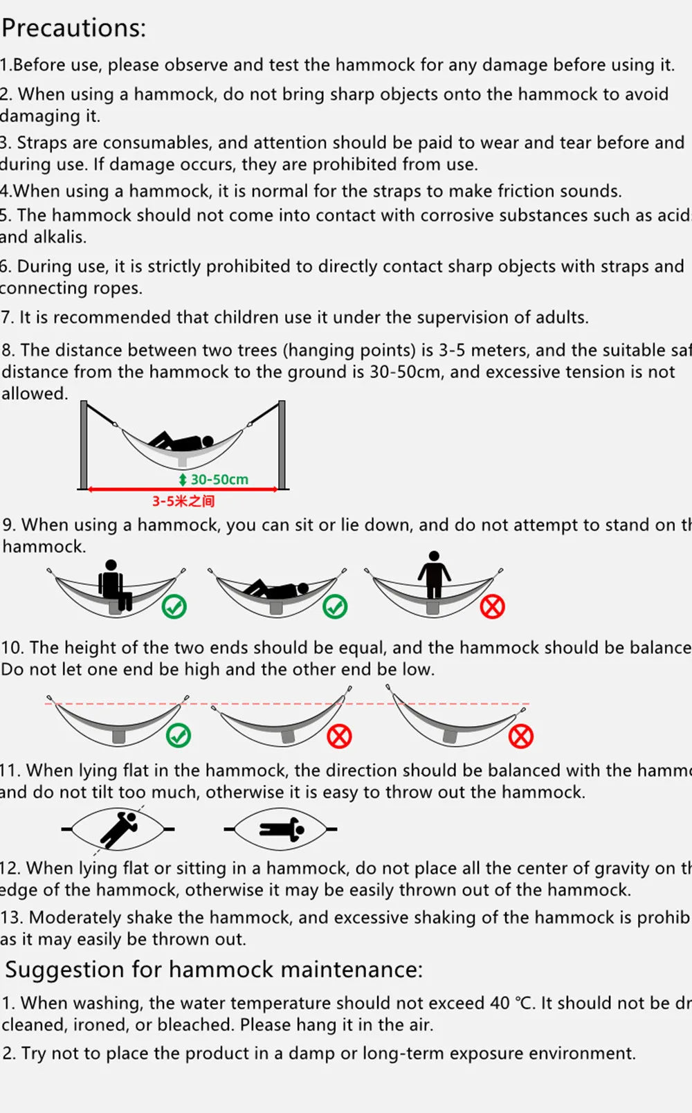 Portable Outdoor Garden Quick Open Anti-Rollover Mosquito Net Hammock