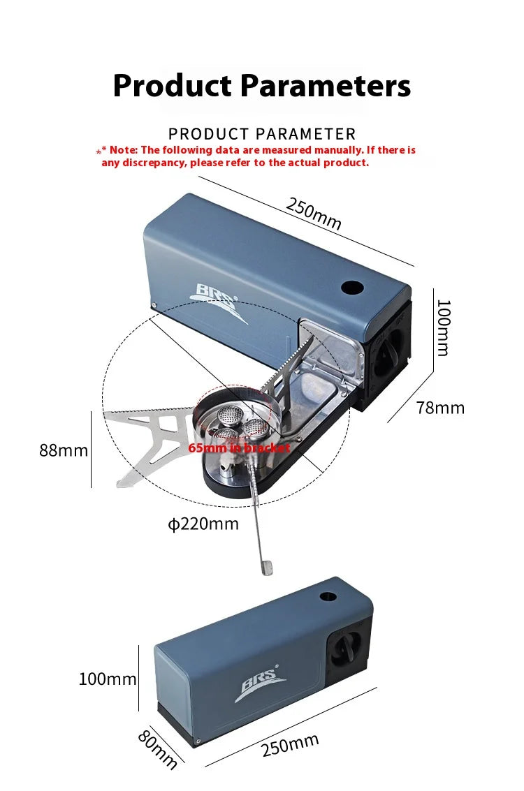 Cassette Stove 2670W, Portable Folding Gas Outdoor Picnic Cooker