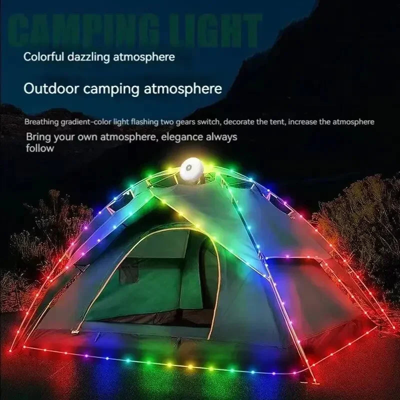 4 in 1 Camping String lights....... USB, Rechargeable Outdoor LED Flashlight
