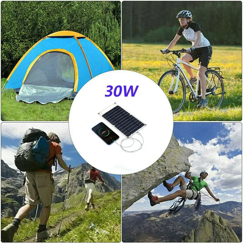 Solar Panel 5V  USB Type-C Charge Portable Flexible Kit