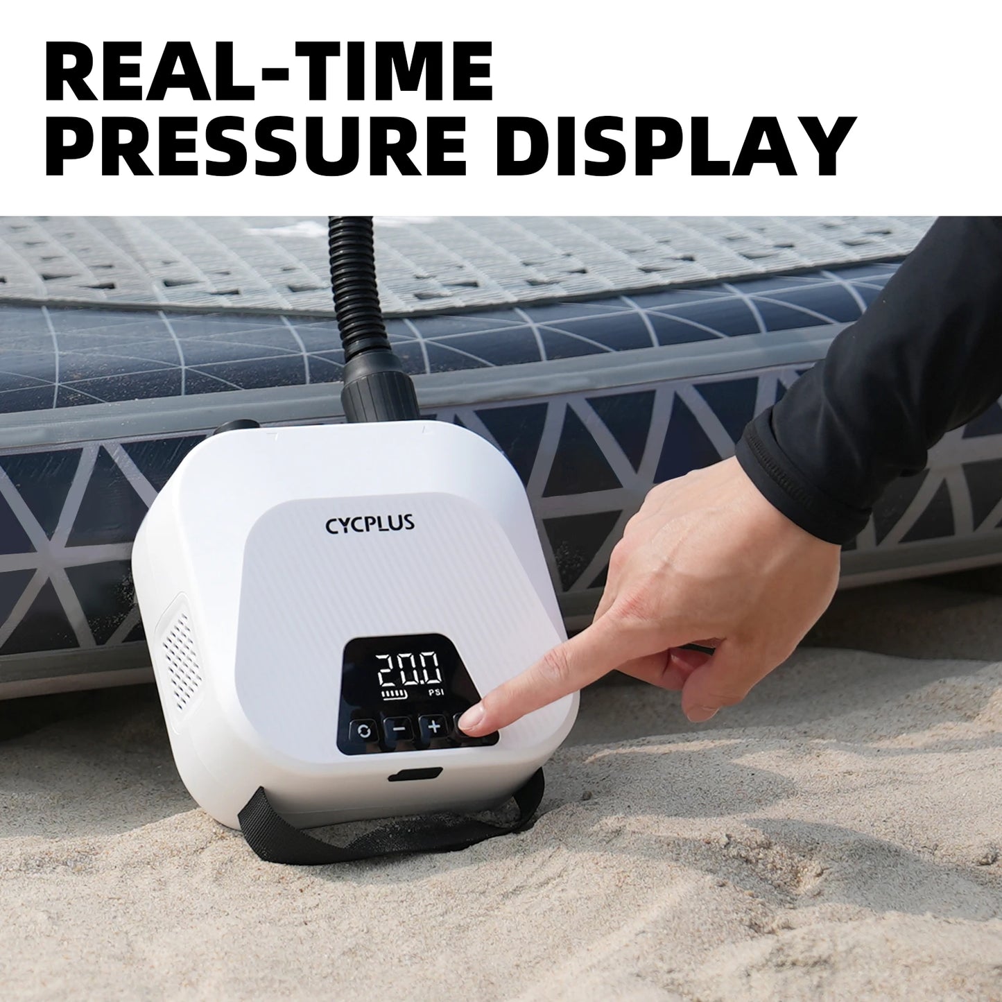 20PSI Electric SUP Inflation Pump 38.48Wh Battery