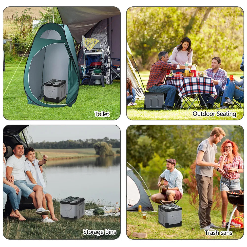 Portable Camping Toilet & Degradable Garbage Bags