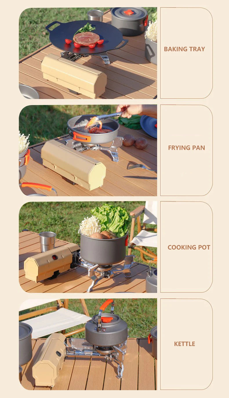 Camping Cassette Folding Gas Burner 2600w - Perfect camping/Hiking cooker