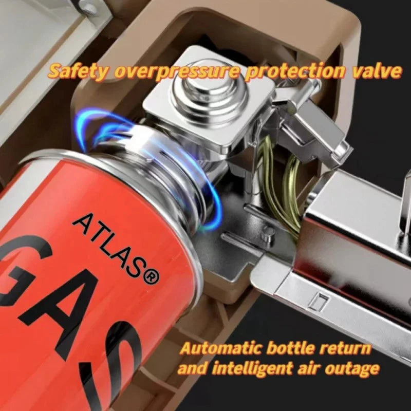 Ultra-Light Steel Automatic Camp Cooking Stove for Family Travel Outdoor