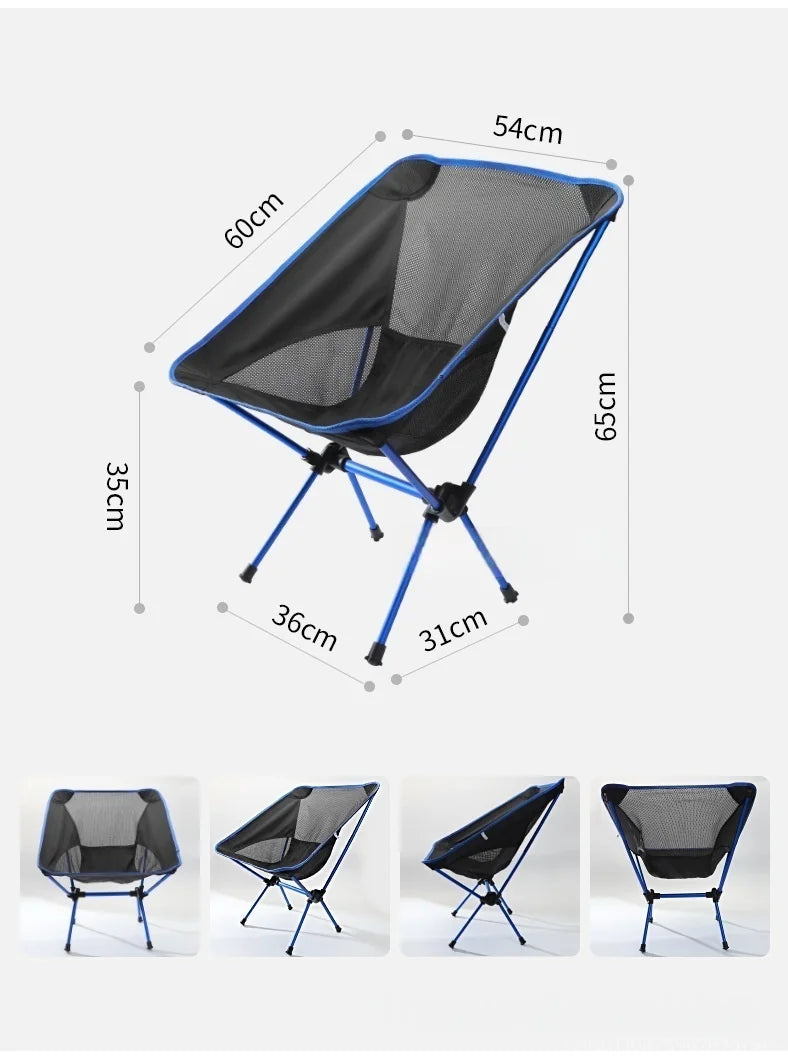 Outdoor moon chair, super portable folding camping