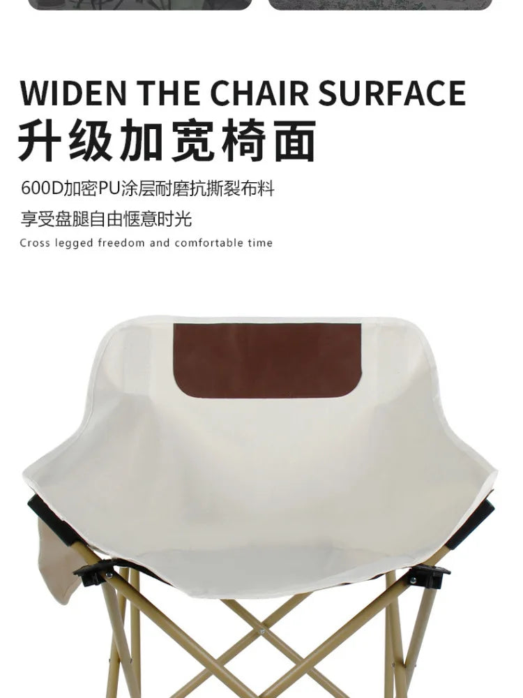 Oxford cloth Camping Chair with Side Pocket, Foldable & super Portable.