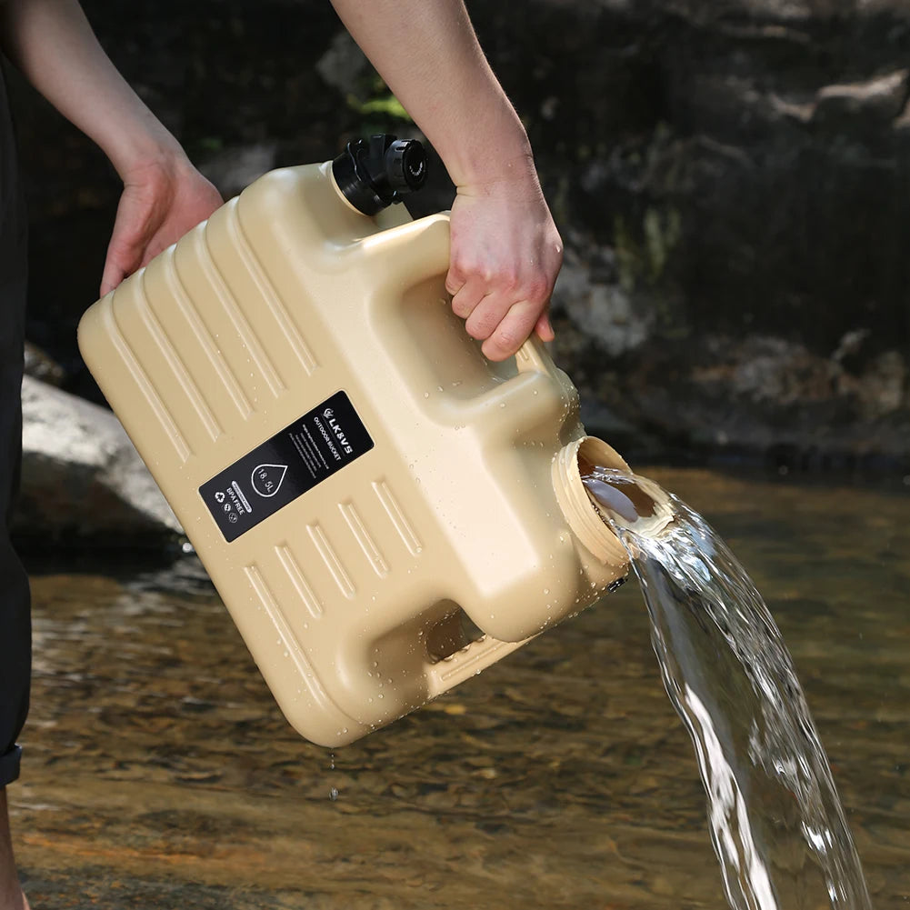 11/12/18.5/25L Water Jug Camping Large Capacity With Detachable Faucet
