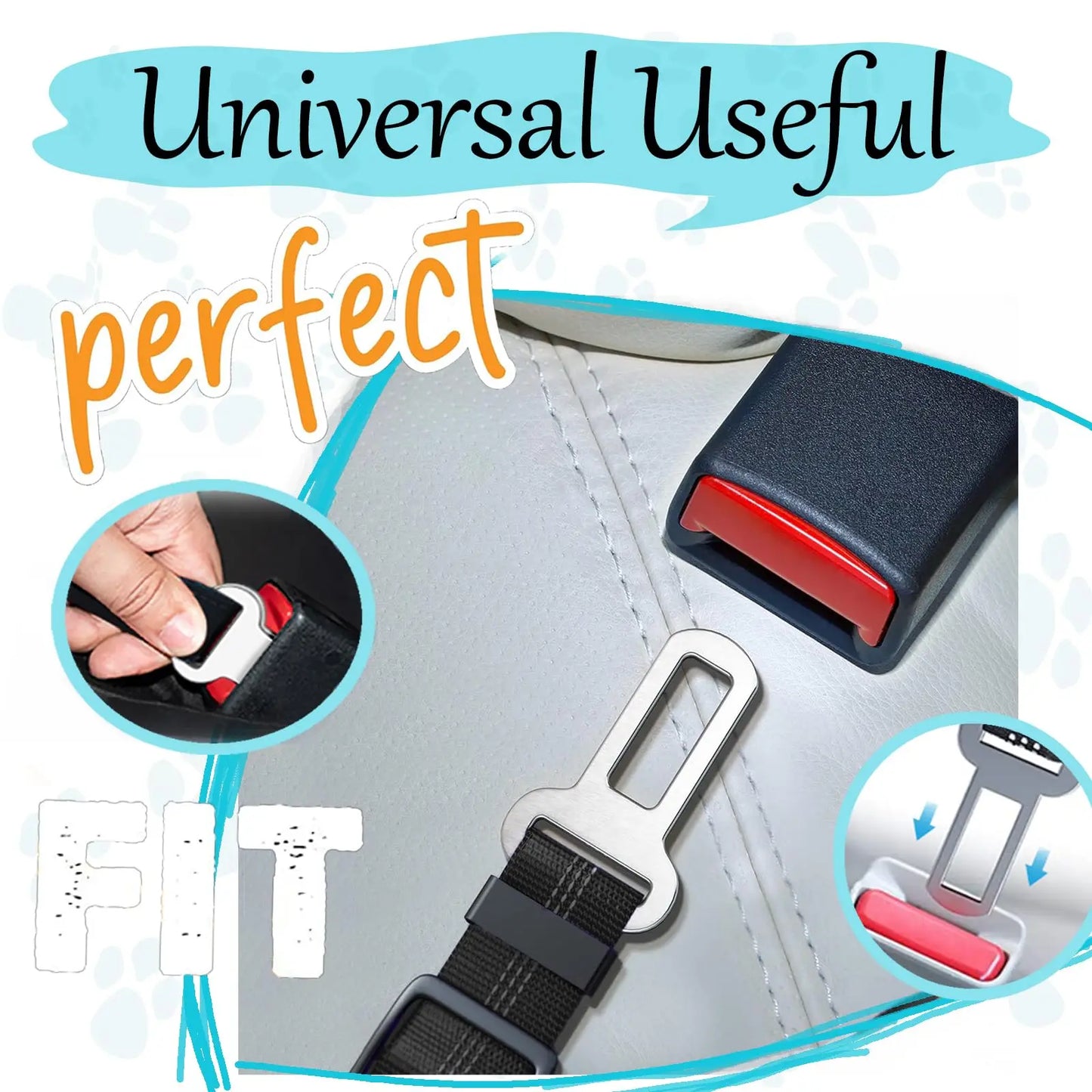 Adjustable Heavy Duty Dog Car Seat Belt - Nylon