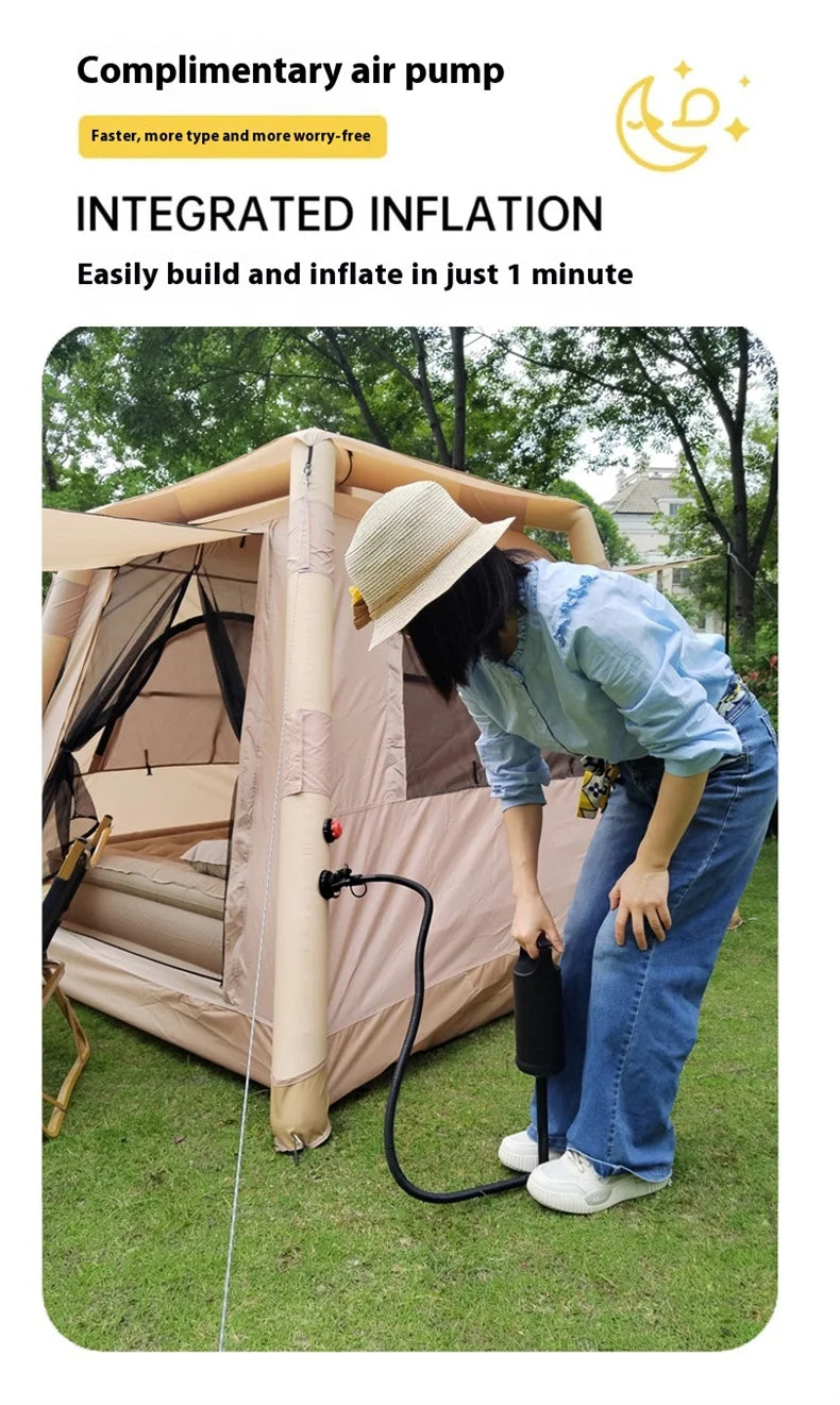 Large Camping Air Tent, inflatable One-touch Outdoor Tent