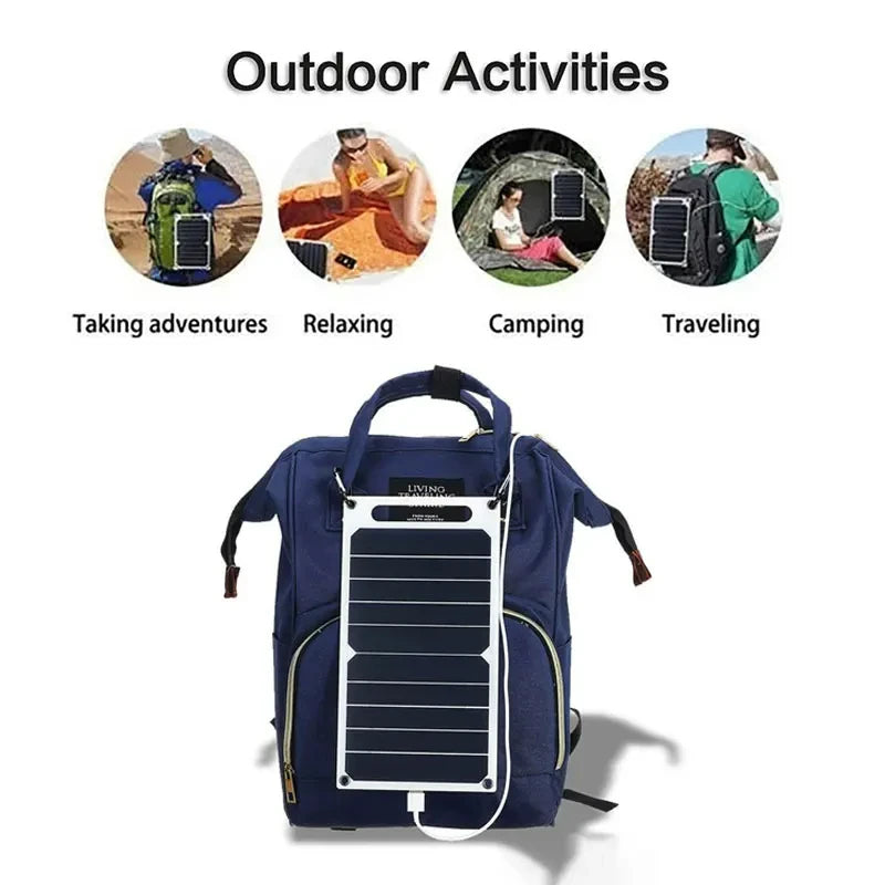 Solar Panel 5V  USB Type-C Charge Portable Flexible Kit