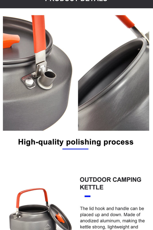 Camping Water Kettle, Outdoor Coffee Picnic Set