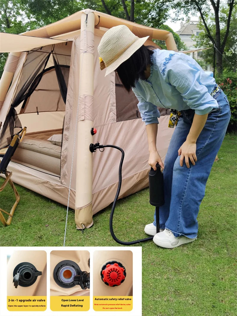 Large Camping Air Tent, inflatable One-touch Outdoor Tent