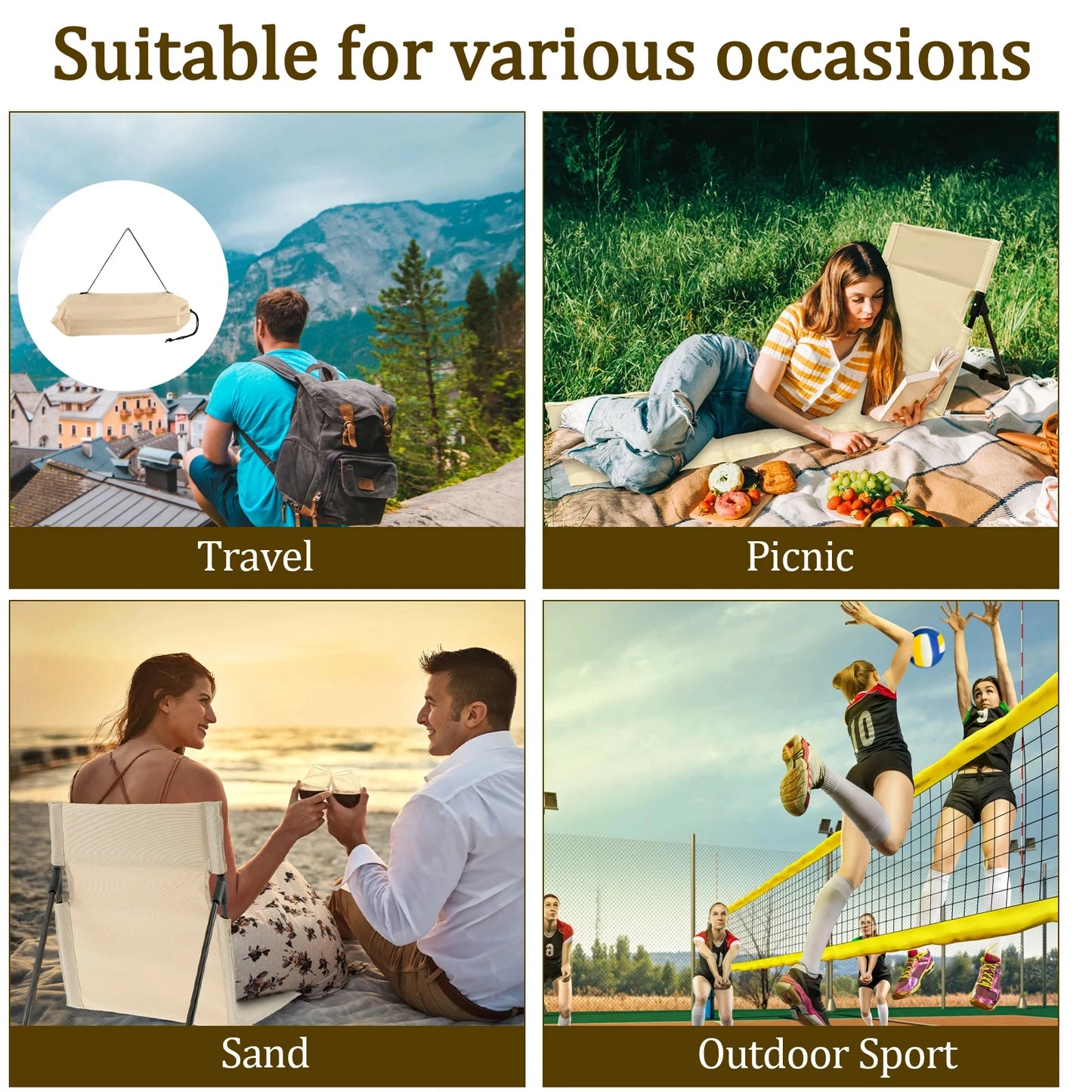 Outdoor Foldable Camping Chair.