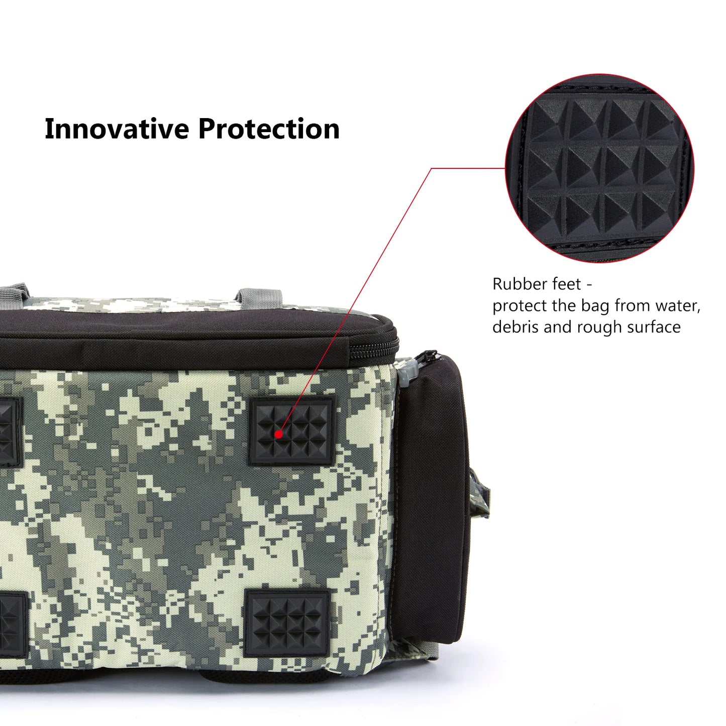 Fishing Tackle Backpack, Lightweight Tactical Tackle Box