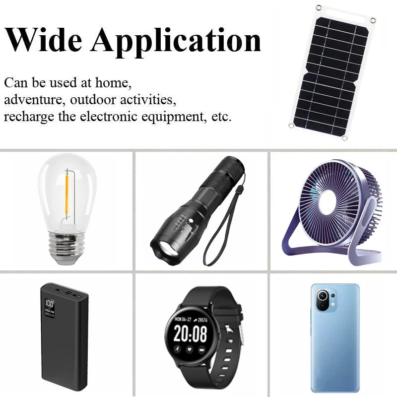 Solar Panel 5V  USB Type-C Charge Portable Flexible Kit