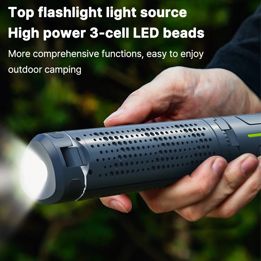 Rechargeable Outdoor Portable Hiking Camping Fishing Flashlight - Telescopic