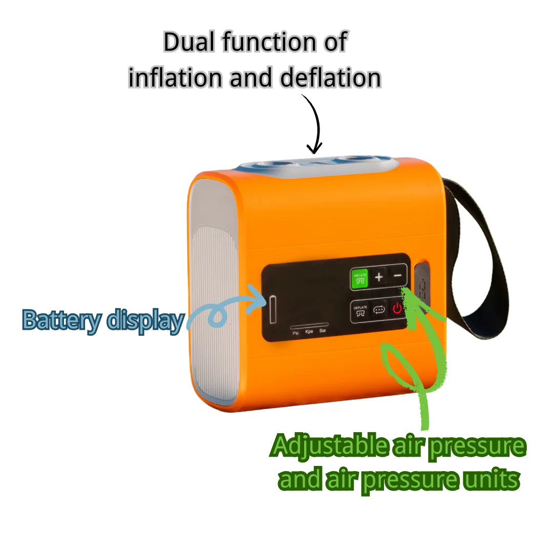 Outdoor Wireless Air Pump -  Pump with Inflatable Deflate functions