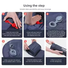 Inflatable Camping Mats Air Mattress With Pillow - super portable