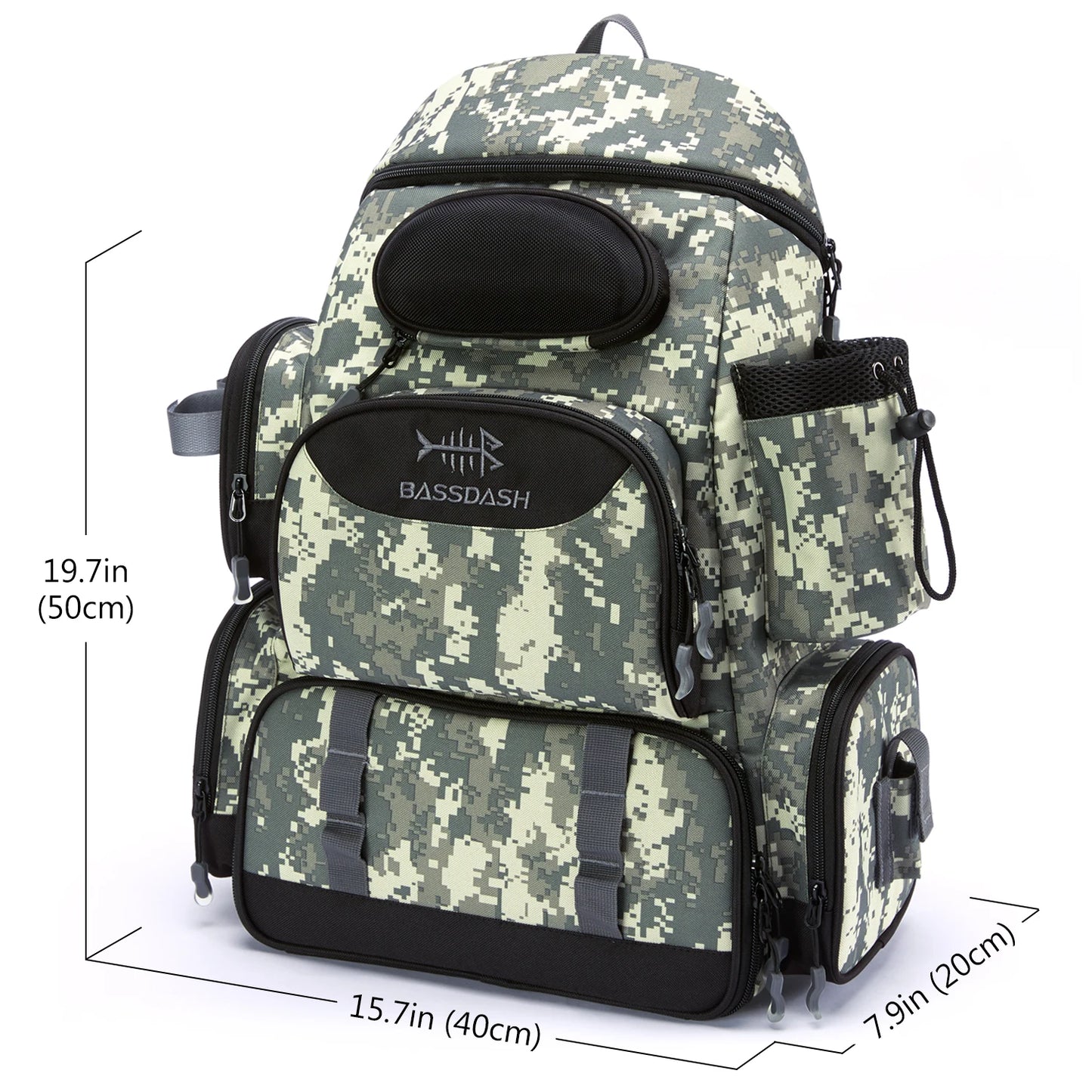 Fishing Tackle Backpack, Lightweight Tactical Tackle Box