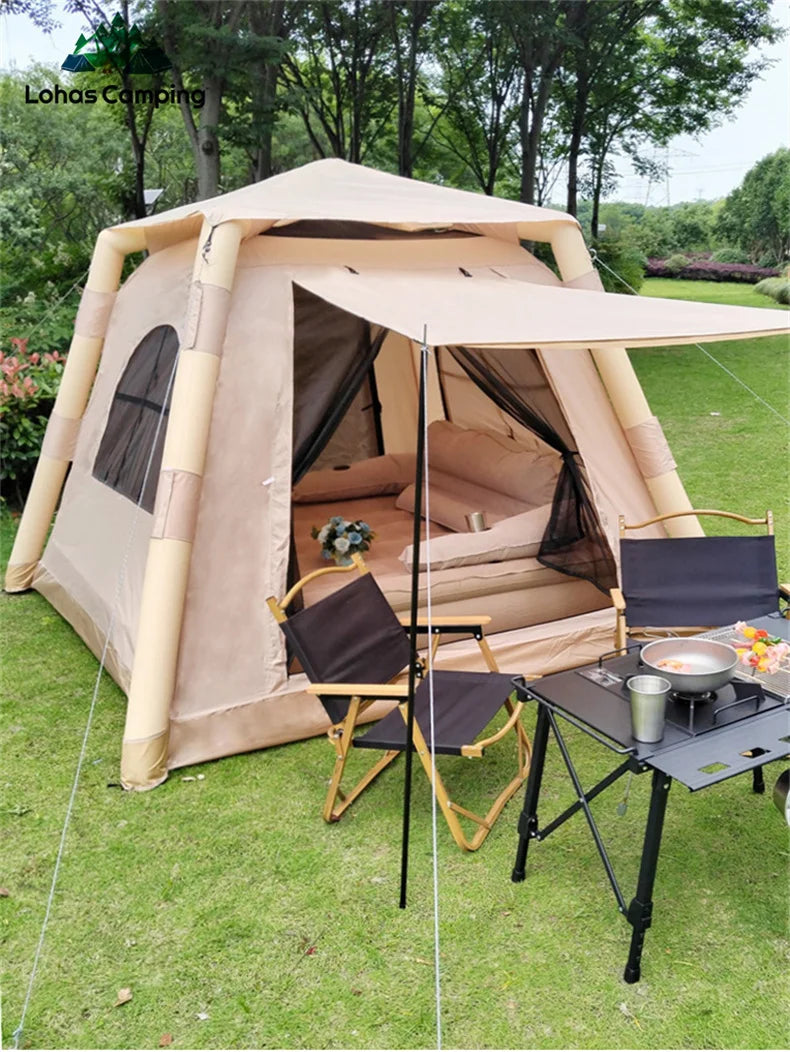Large Camping Air Tent, inflatable One-touch Outdoor Tent