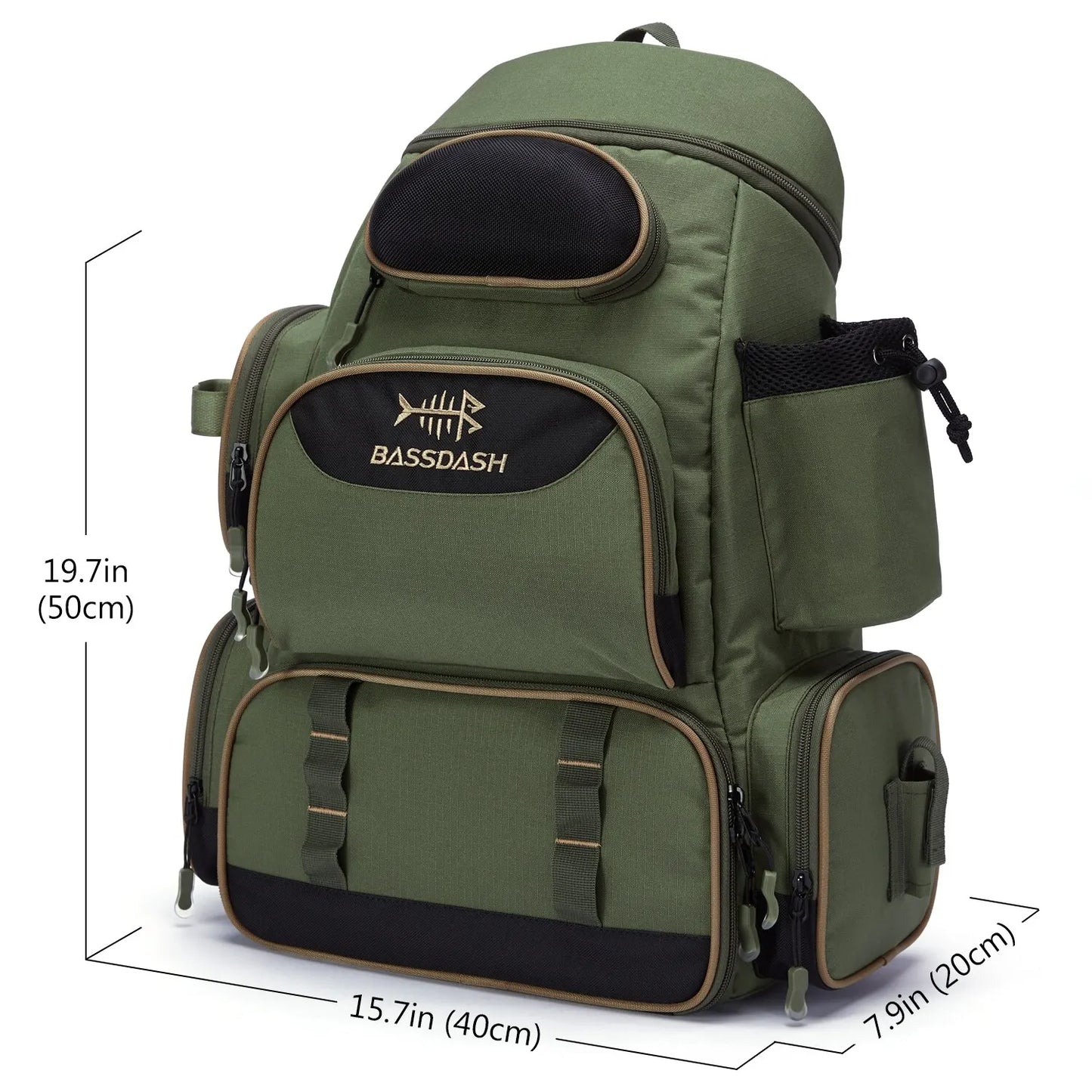 Fishing Tackle Backpack, Lightweight Tactical Tackle Box