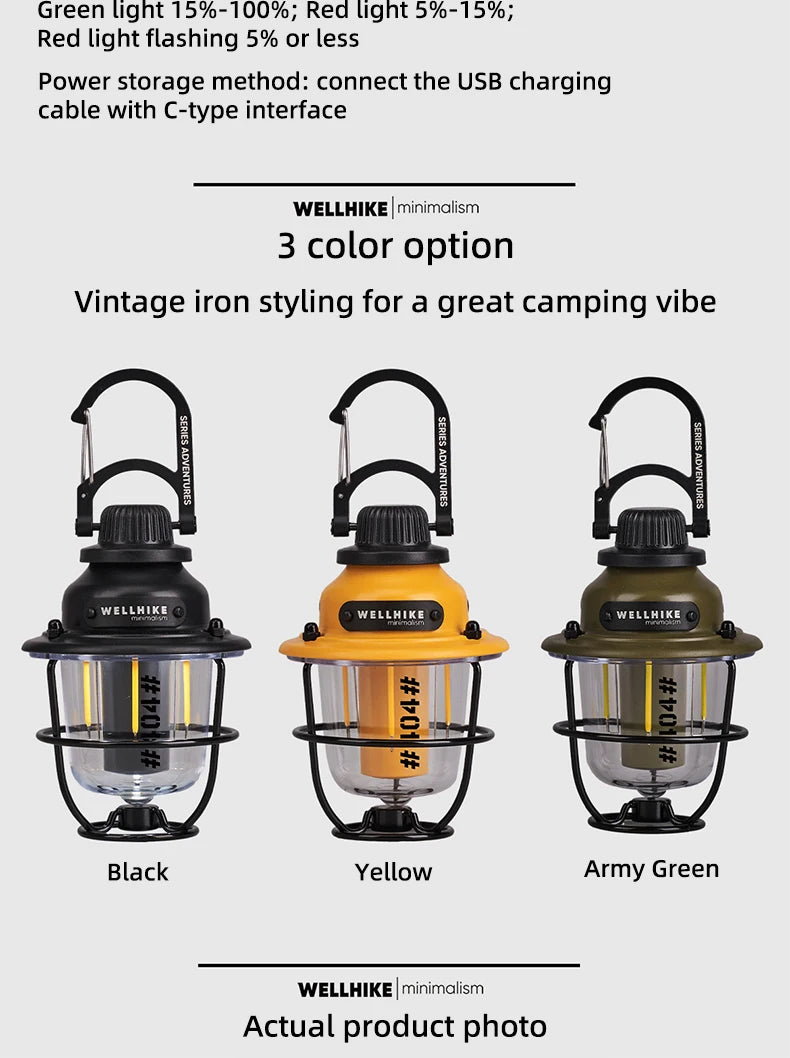 WELLHIKE Outdoor Lighting Camping Lights - Long Life