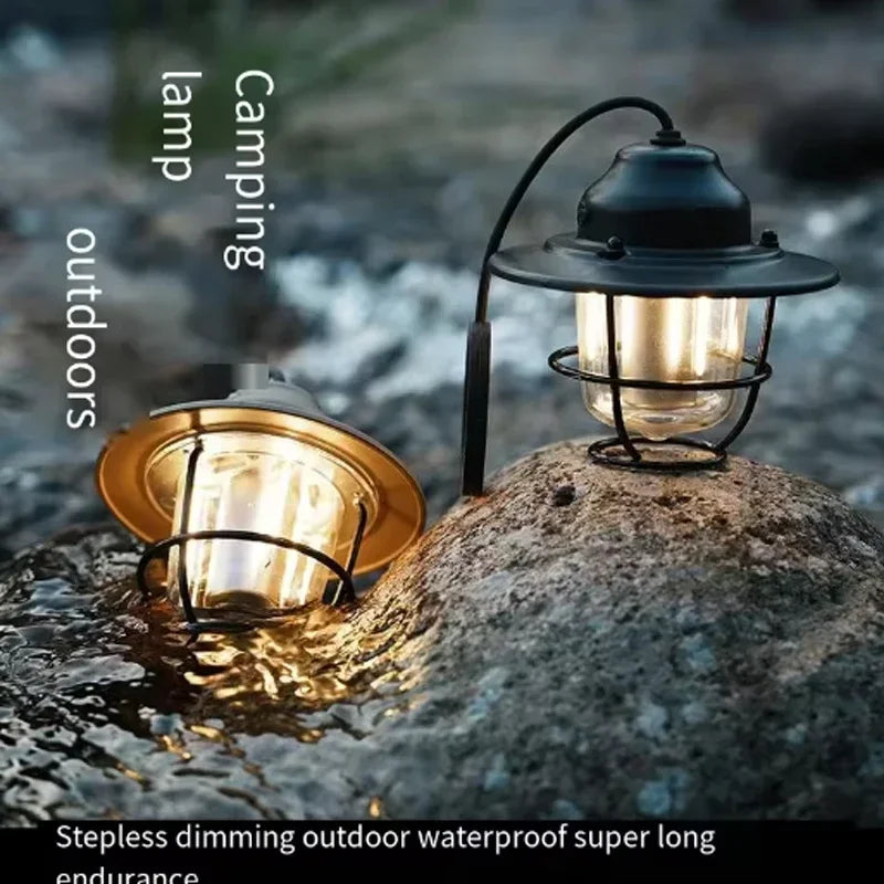 Portable Lantern Outdoor, Home, Camping Retro Camping Light