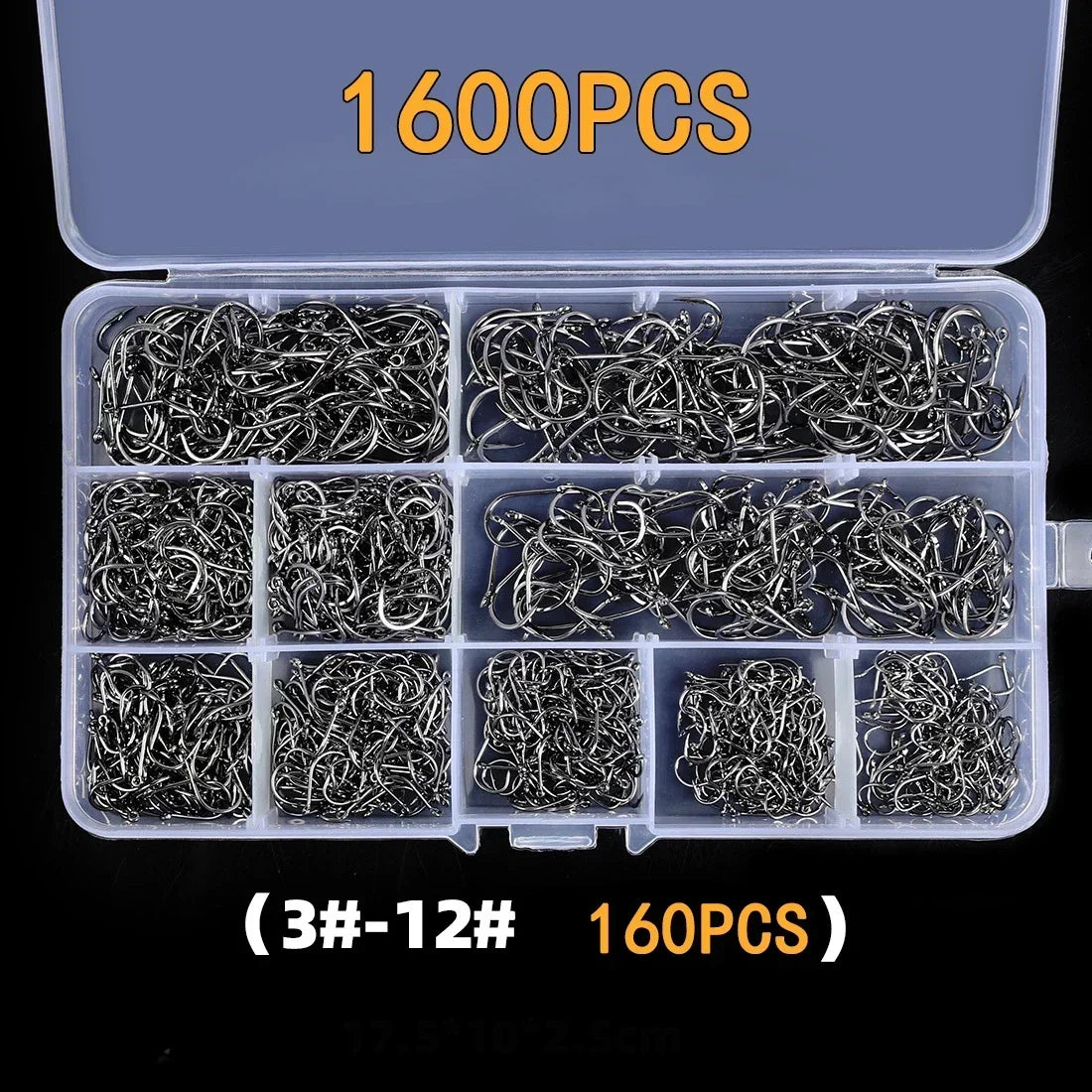 Fishing Hooks -  Carbon Steel - Strong Sharp