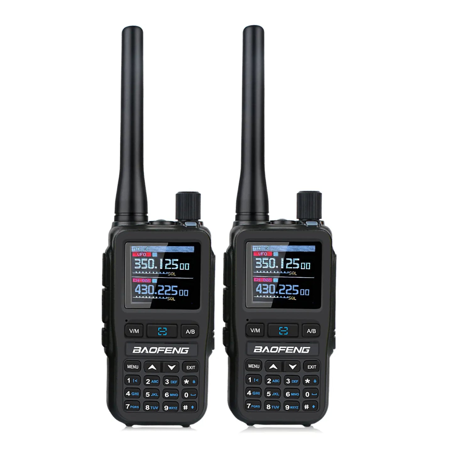 2PCS/Pack UV-5R Mini Dual Band Dual PTT Walkie Talkie