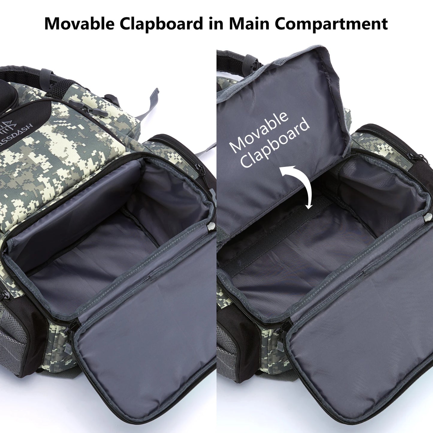 Fishing Tackle Backpack, Lightweight Tactical Tackle Box