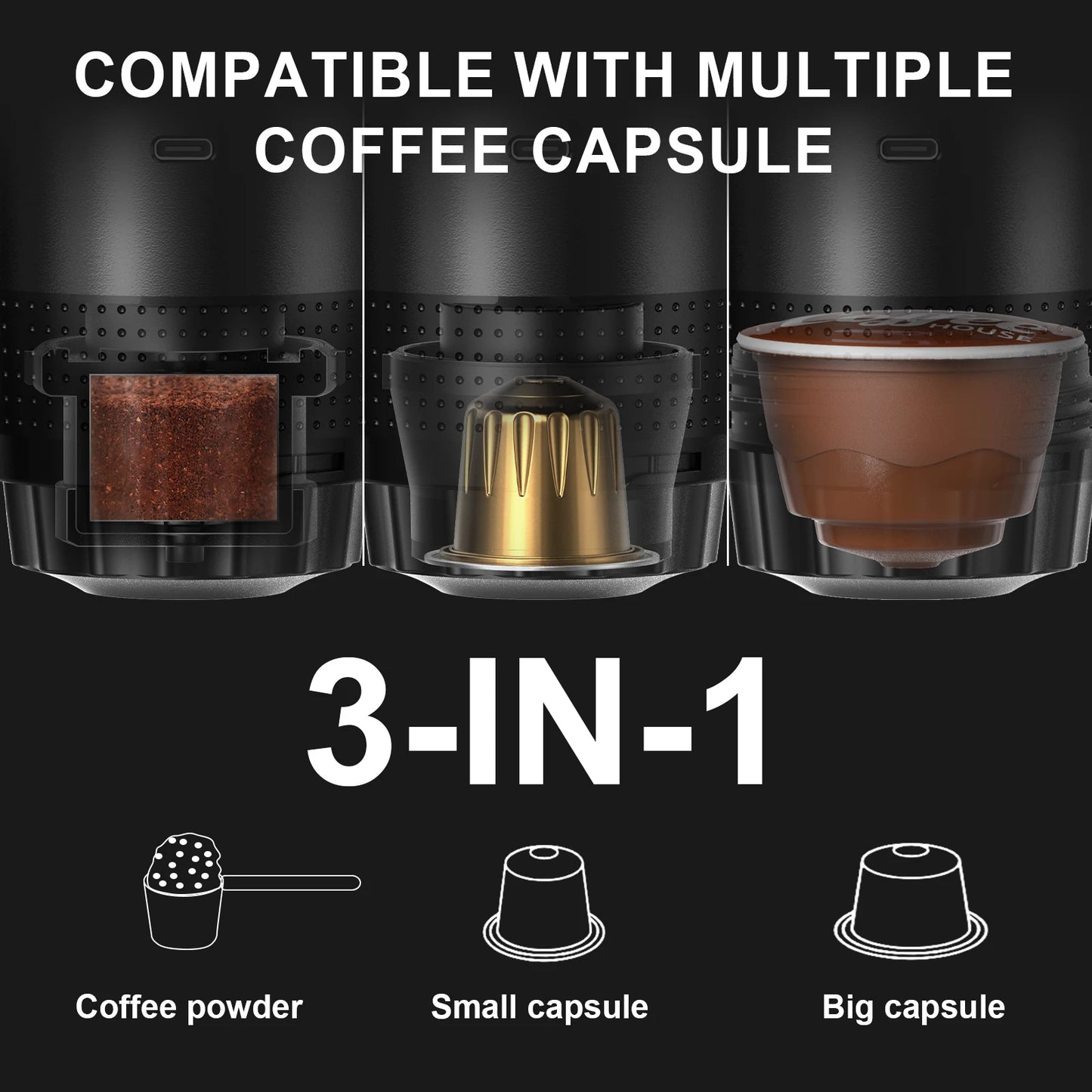 Wireless Electric Portable Espresso Coffee Machine. Car, Van or tent!!!