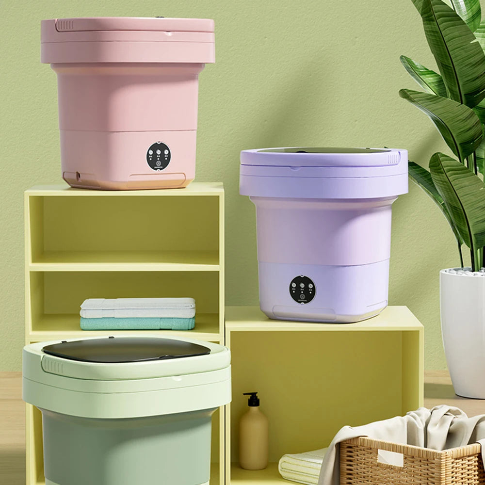 Folding Washing Machines. SUPER Portable & SUPER cute.