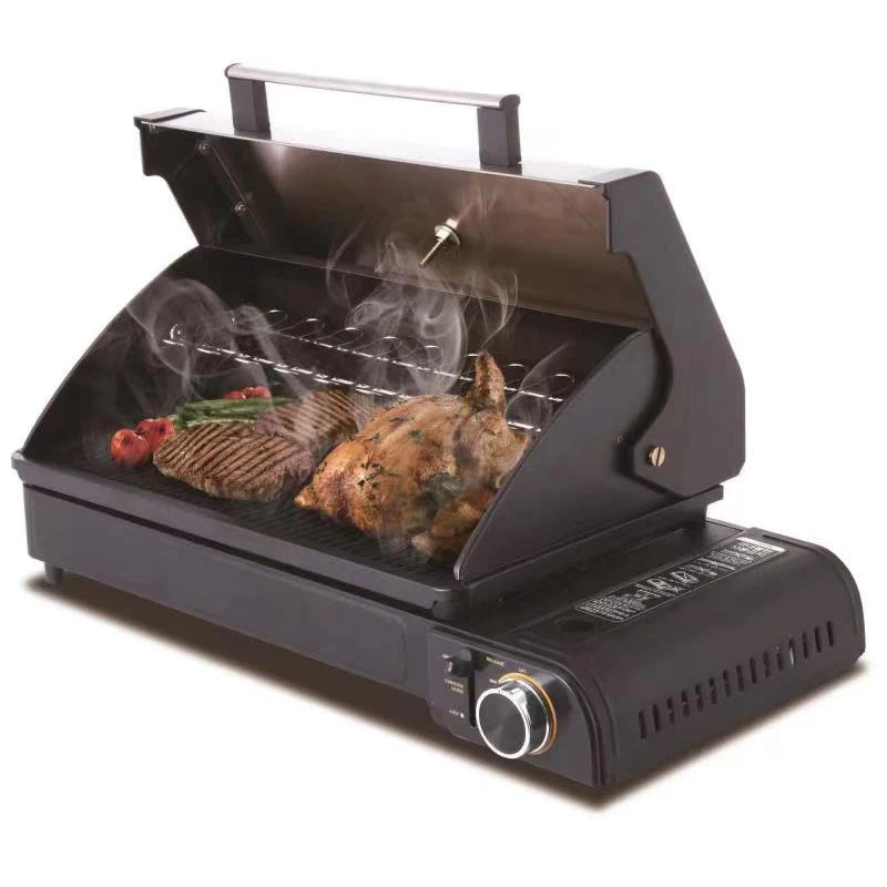 Camping Multi Gas Grill. Portable BBQ, Stove, Grill. Outdoor Stainless Steel