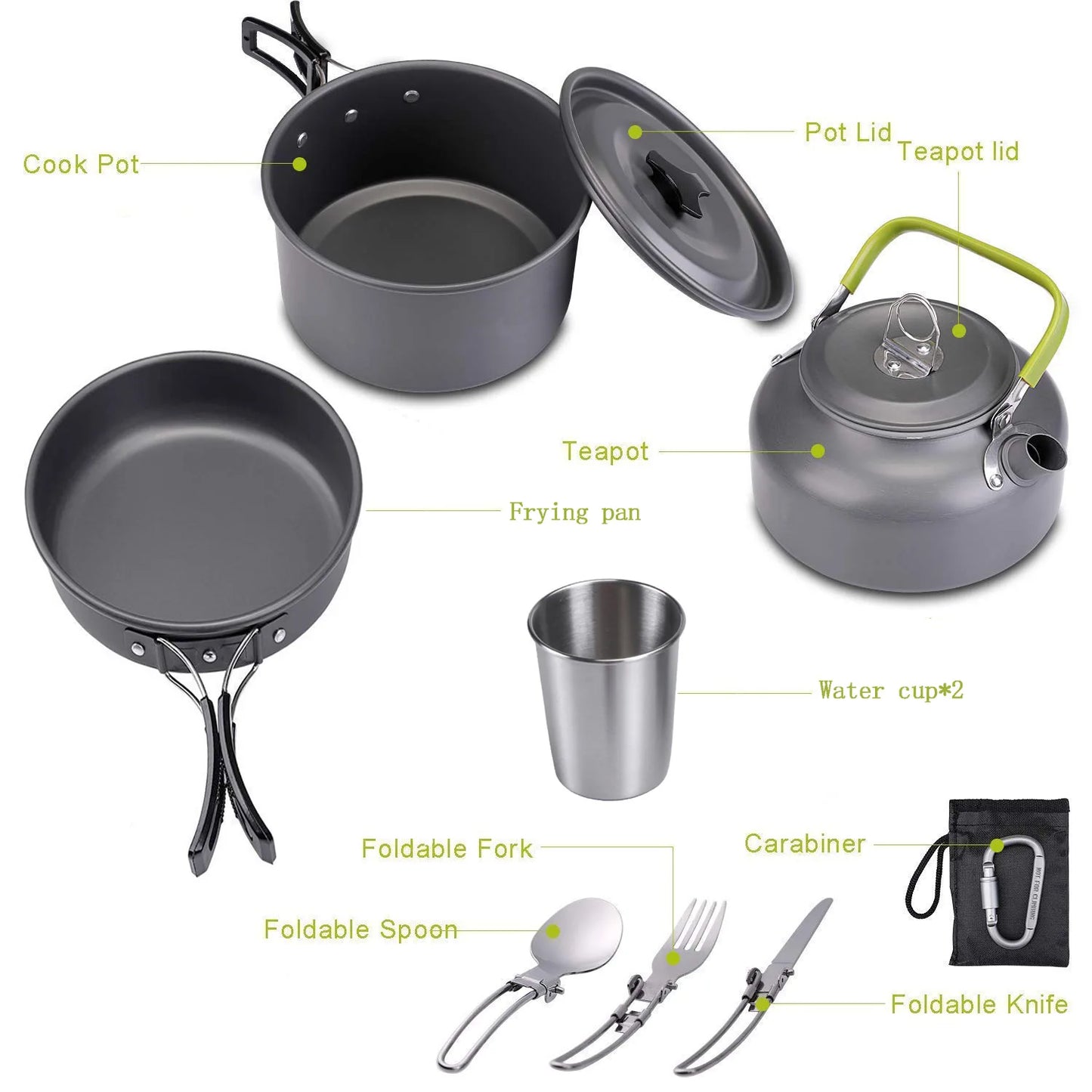 Camping Cookware. Super compact & super Lightweight