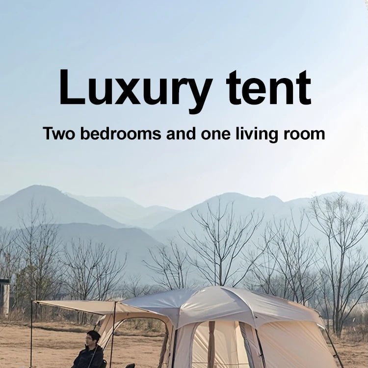 Sonuto Tent, outdoor camping two-bedroom portable thickened field awning