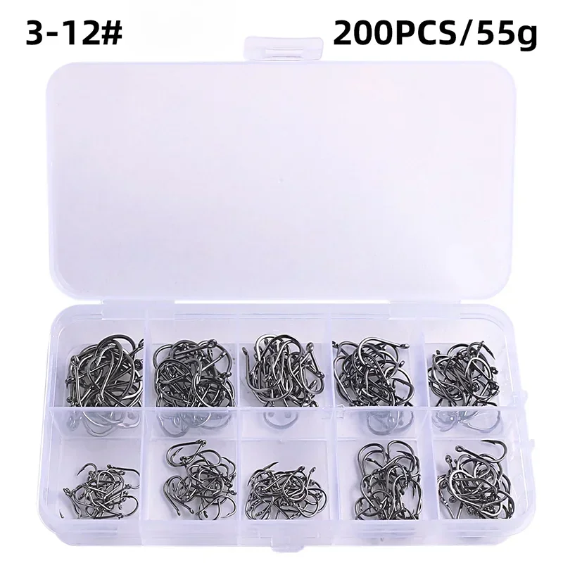 Fishing Hooks -  Carbon Steel - Strong Sharp