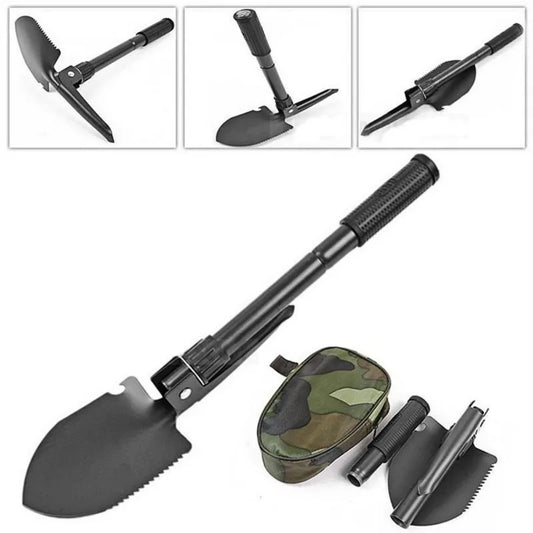 Foldable Shovel with Compass. Multi Purpose for Camping Hiking Backpacking